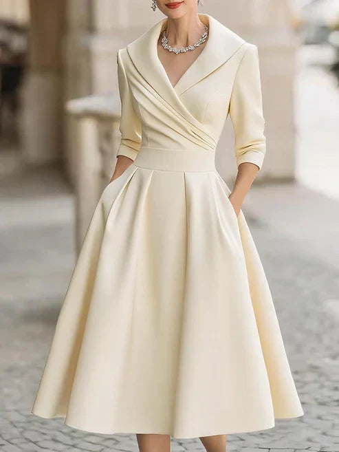 LIORA™ | Fitted Midi Dress