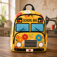 Floral Print Quilted Backpack
