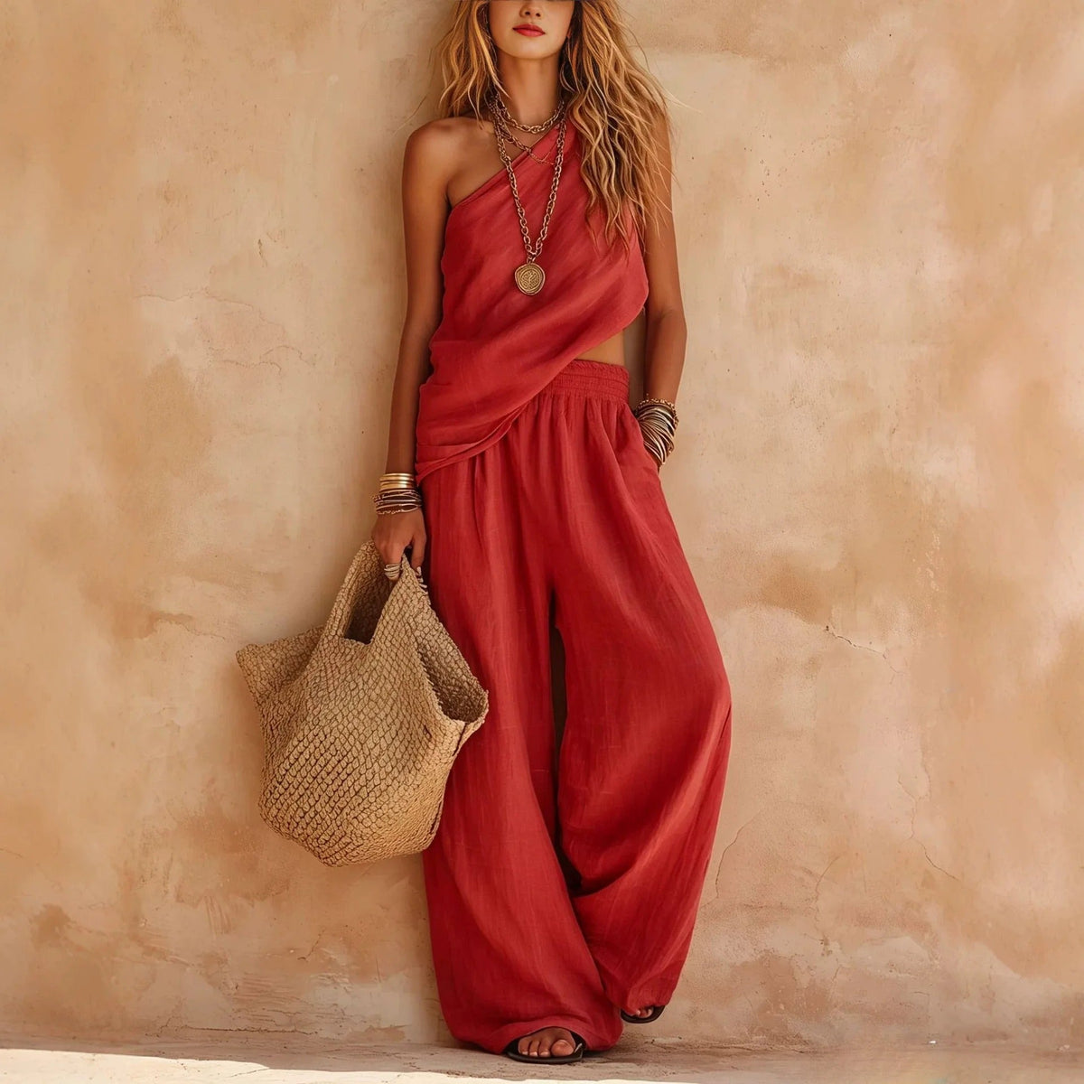 Carlota Two-Piece Set with Wide Pants