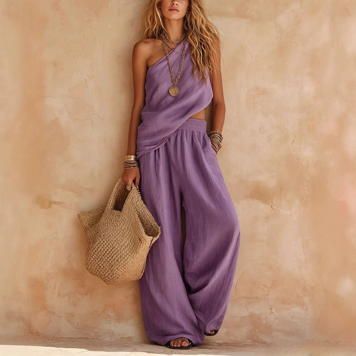 Carlota Two-Piece Set with Wide Pants