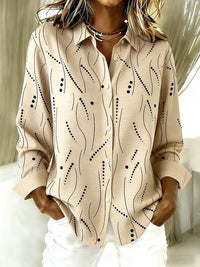 Kaylene | Relaxed Artistic Print Everyday Blouse