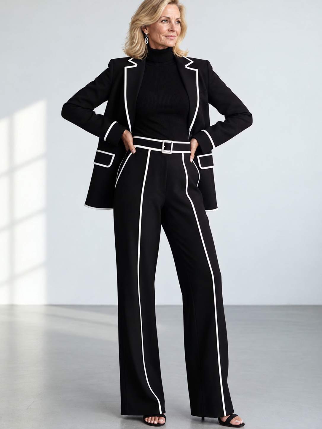Nerissa suit, front styling