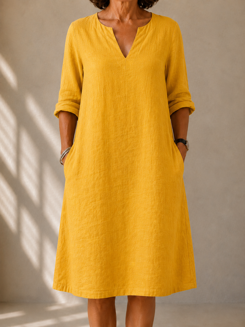 LIORA LONDON | FLOWY LONG-SLEEVE DRESS MONIQUE
