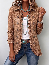 CONCEPCIÓN | VINTAGE FLORAL RUFFLE JACKET