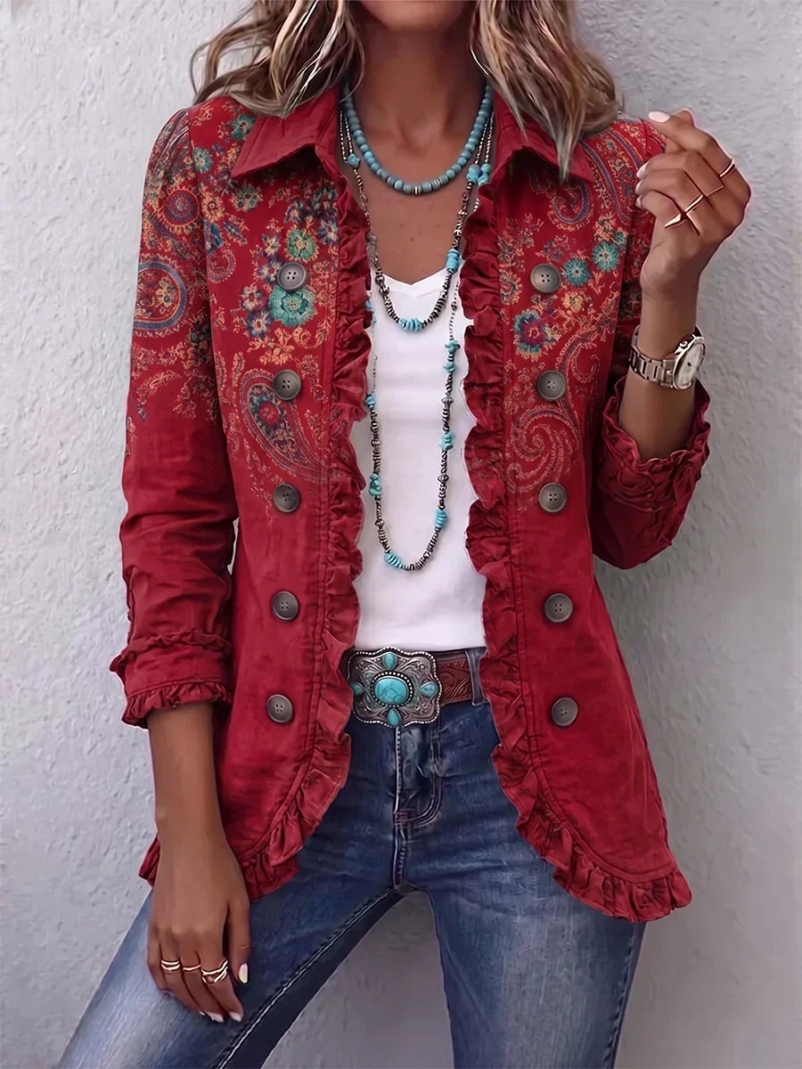 INMACULADA | PAISLEY RUFFLE JACKET