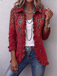 INMACULADA | PAISLEY RUFFLE JACKET