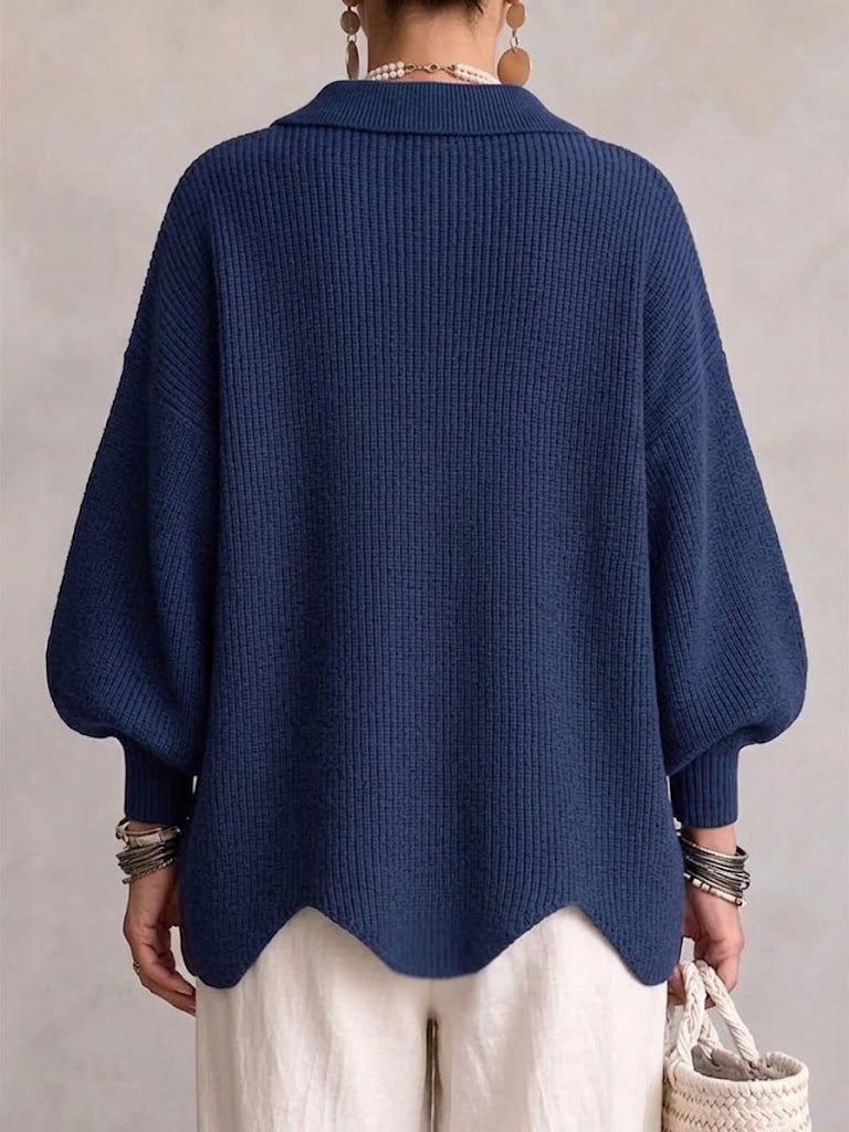Victoire | Oversized Cardigan with Gold Buttons