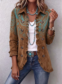 MACARENA | PAISLEY RUFFLE JACKET