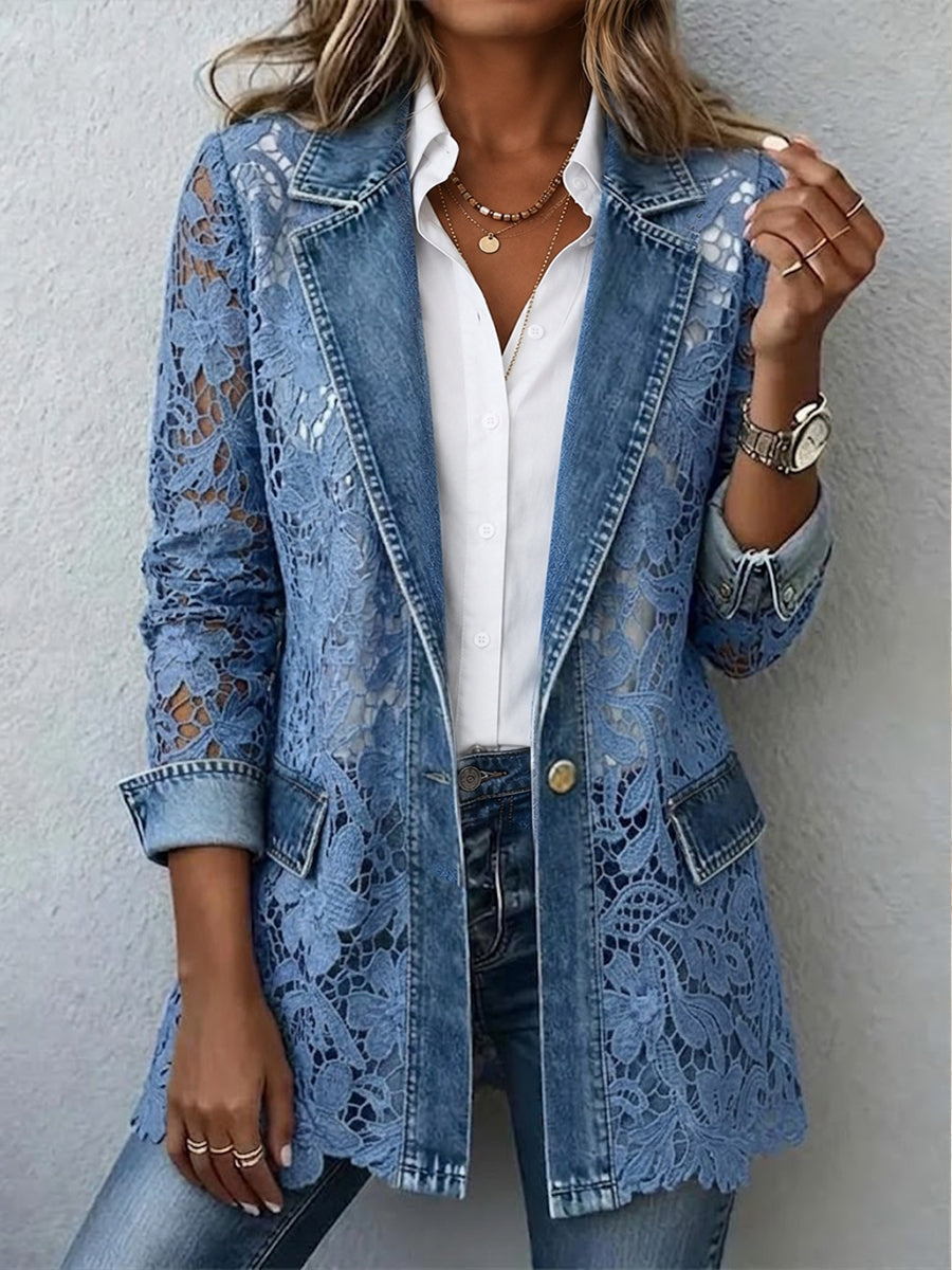 ALICIA | FLORAL LACE BLAZER