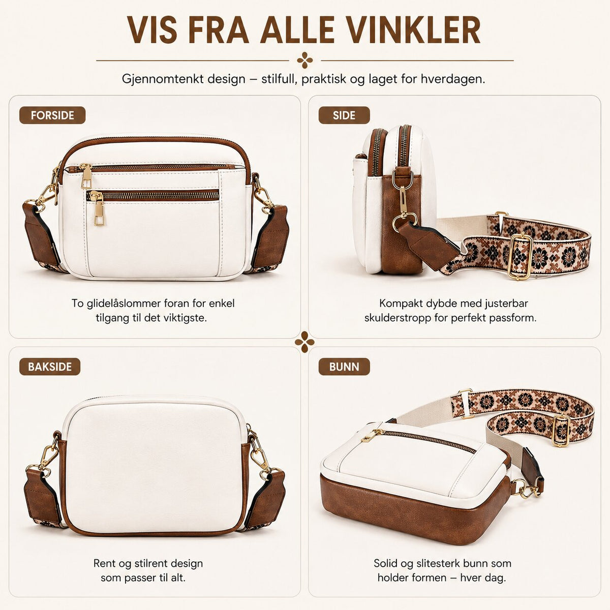 Eira™ – Adjustable Strap Crossbody Bag