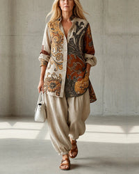 Rosie | Printed Tunic & Harem Trousers Set