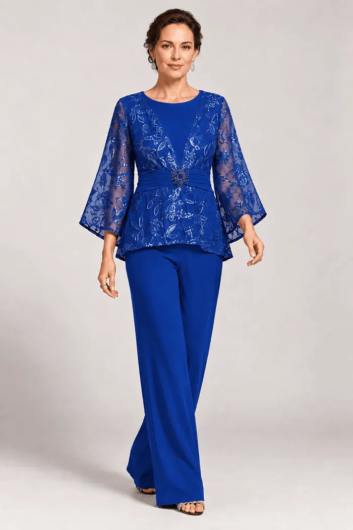 Susannah | Bell-Sleeve Evening Trouser Suit