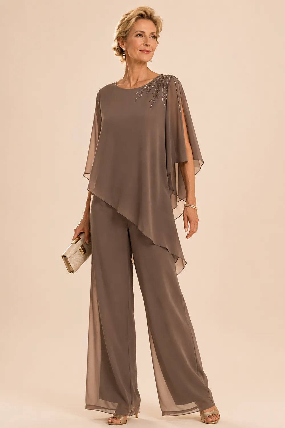 Lilian | Embellished Chiffon Trouser Set
