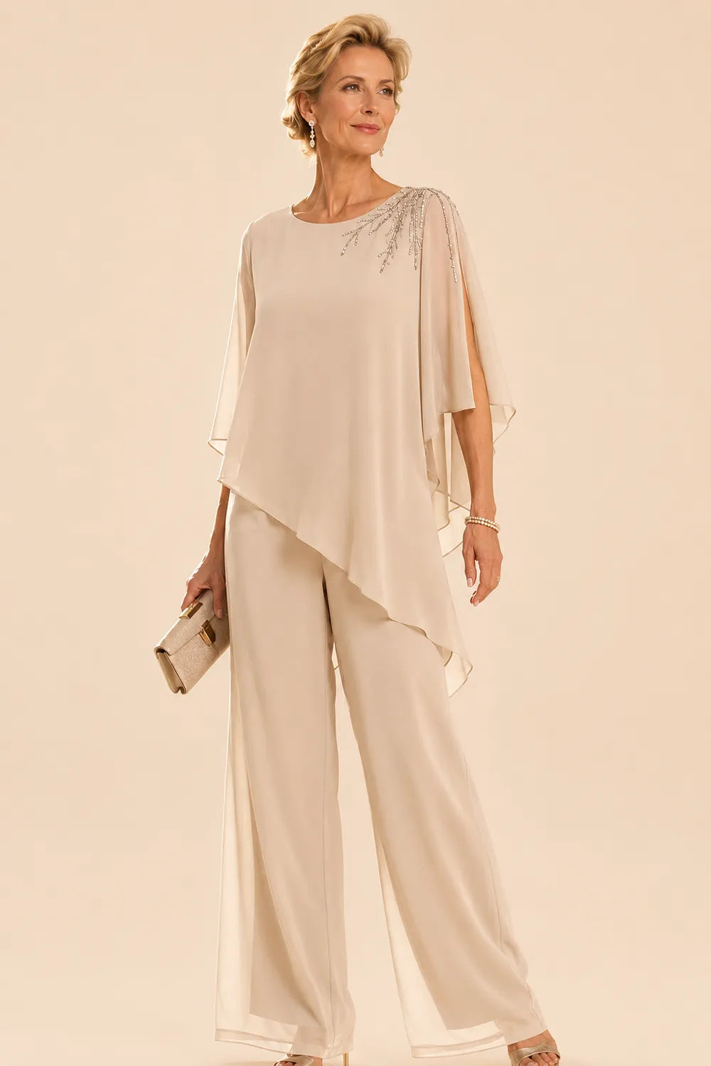 Lilian | Embellished Chiffon Trouser Set