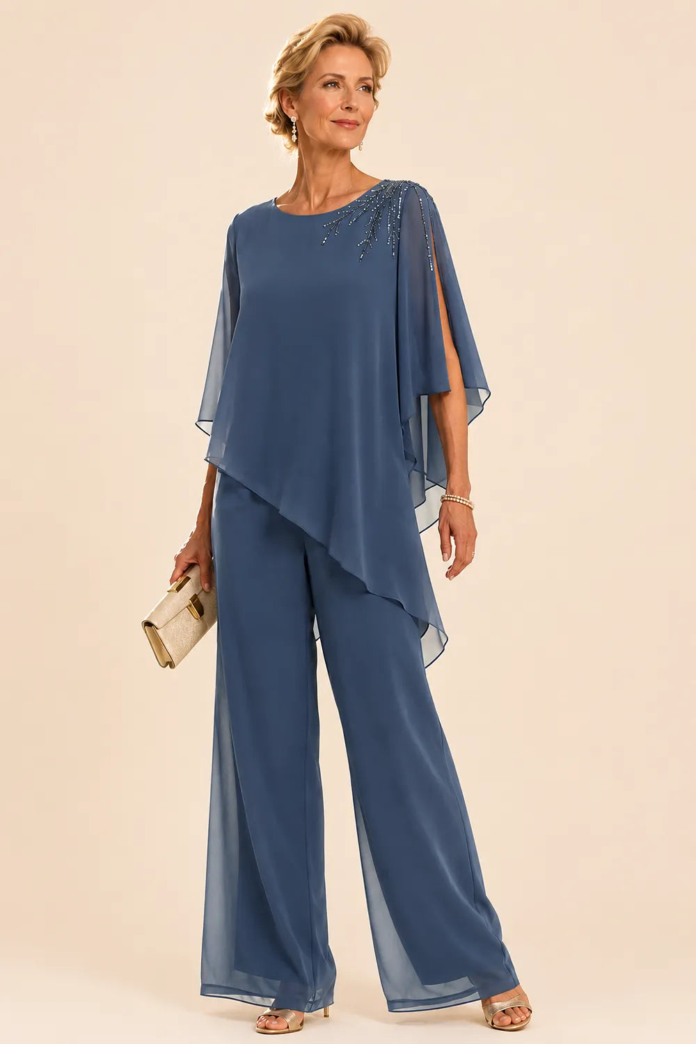 Lilian | Embellished Chiffon Trouser Set