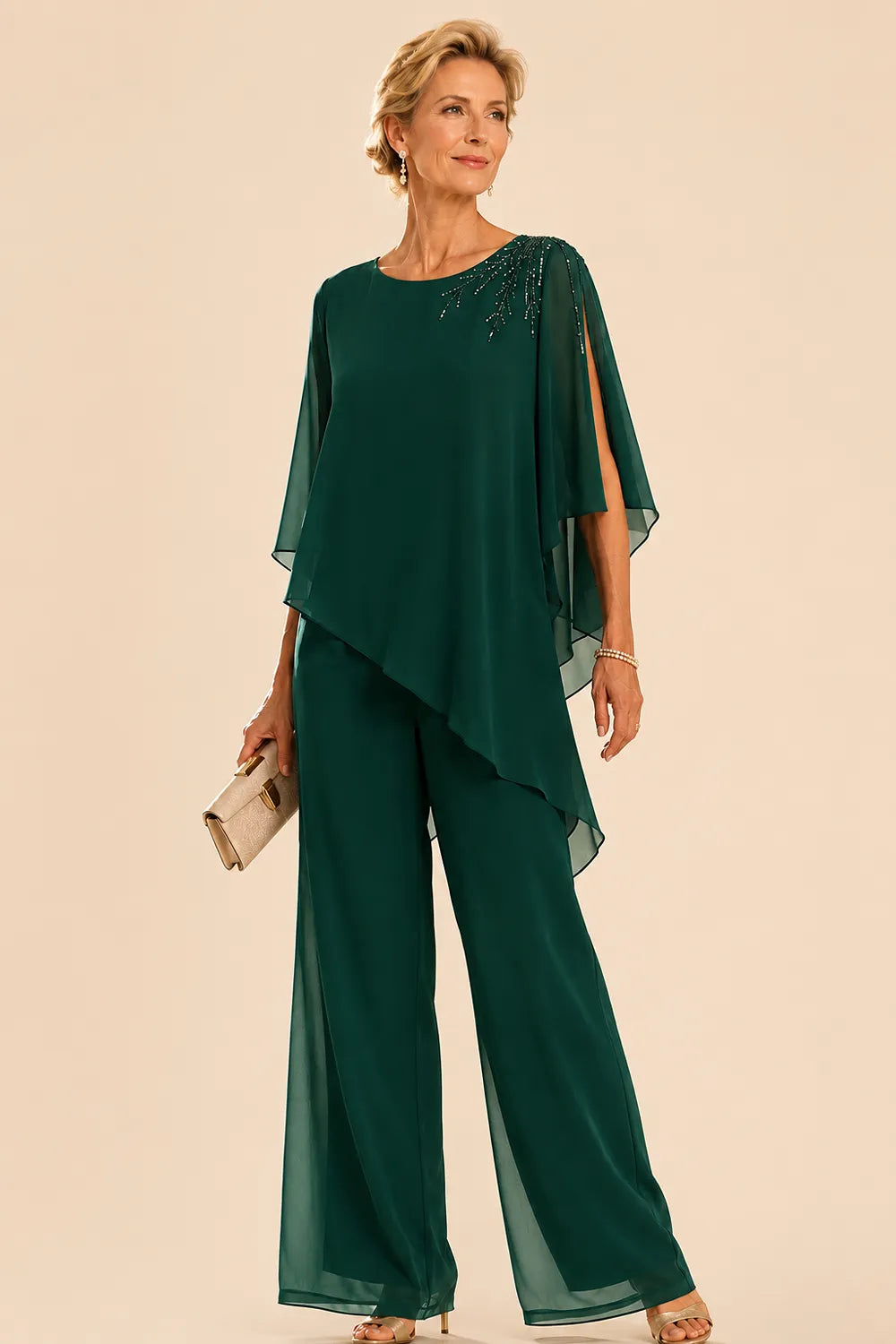 Lilian | Embellished Chiffon Trouser Set