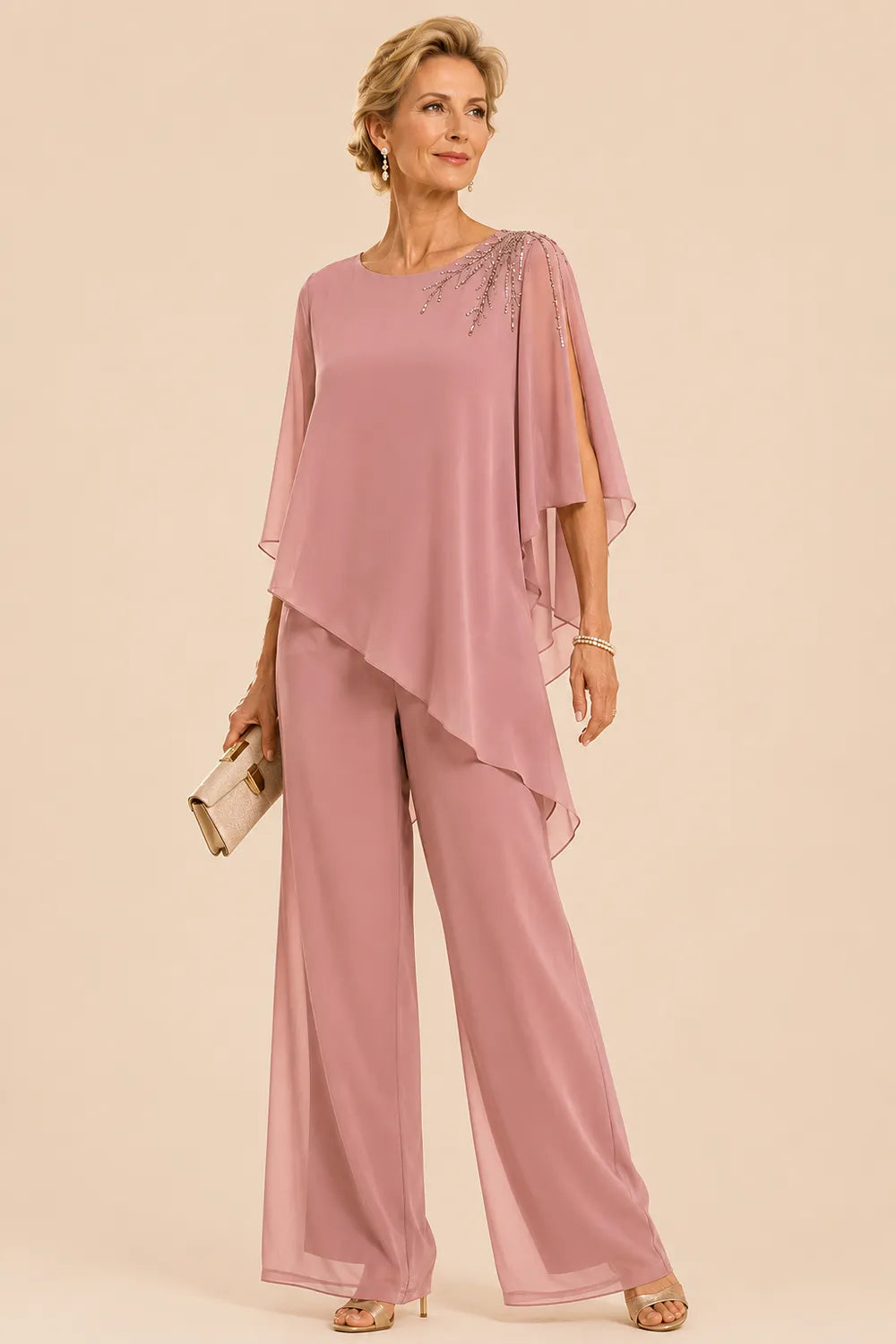Lilian | Embellished Chiffon Trouser Set