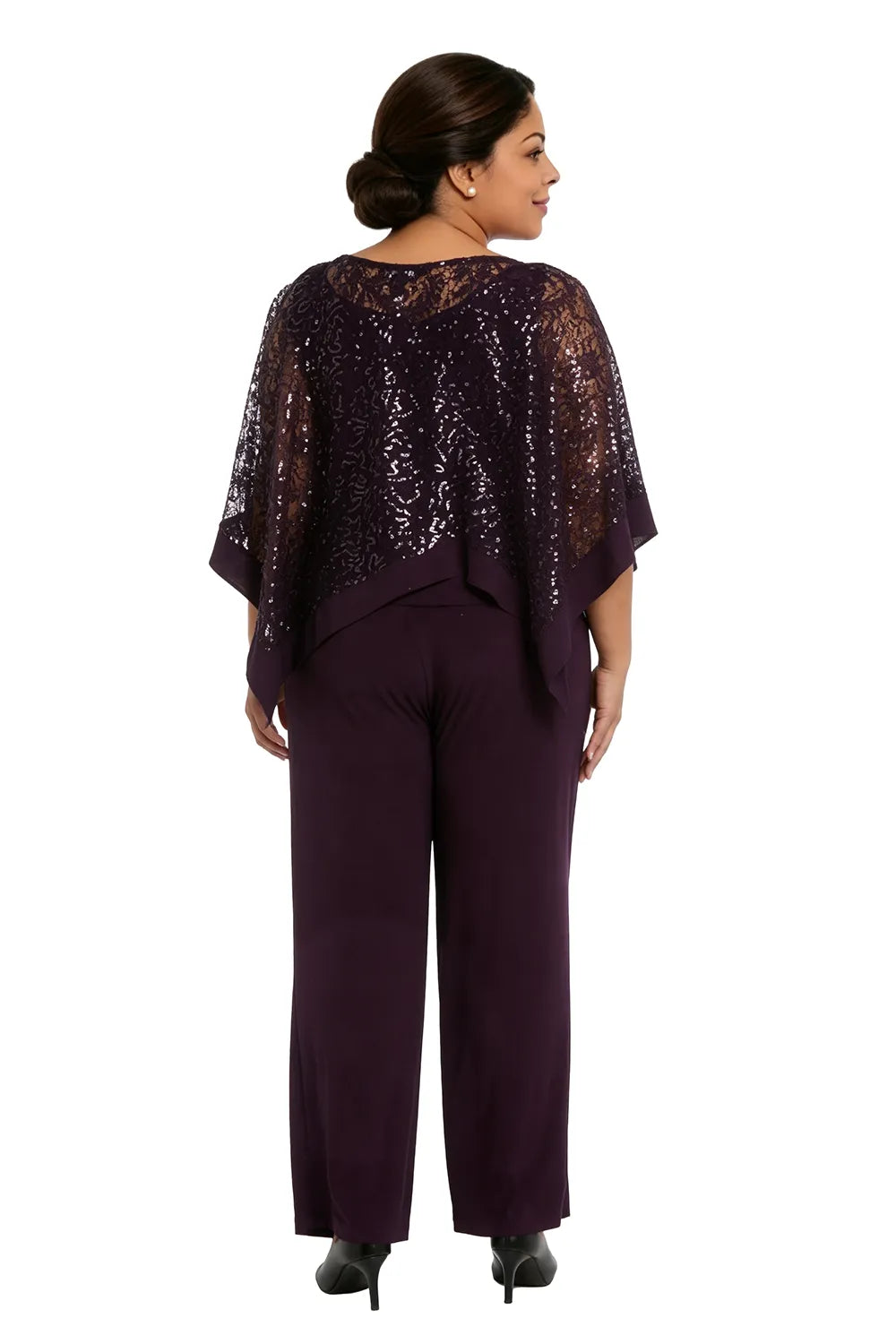 Geraldine | Sequin Cape Trouser Set