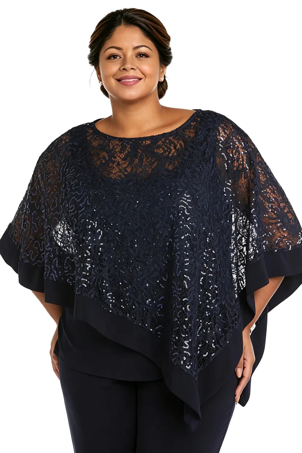 Geraldine | Sequin Cape Trouser Set