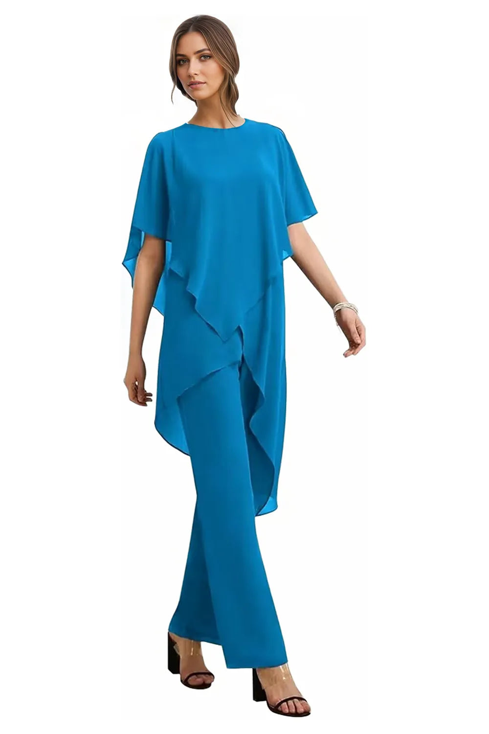 Julianne | Flowing Chiffon Trouser Set