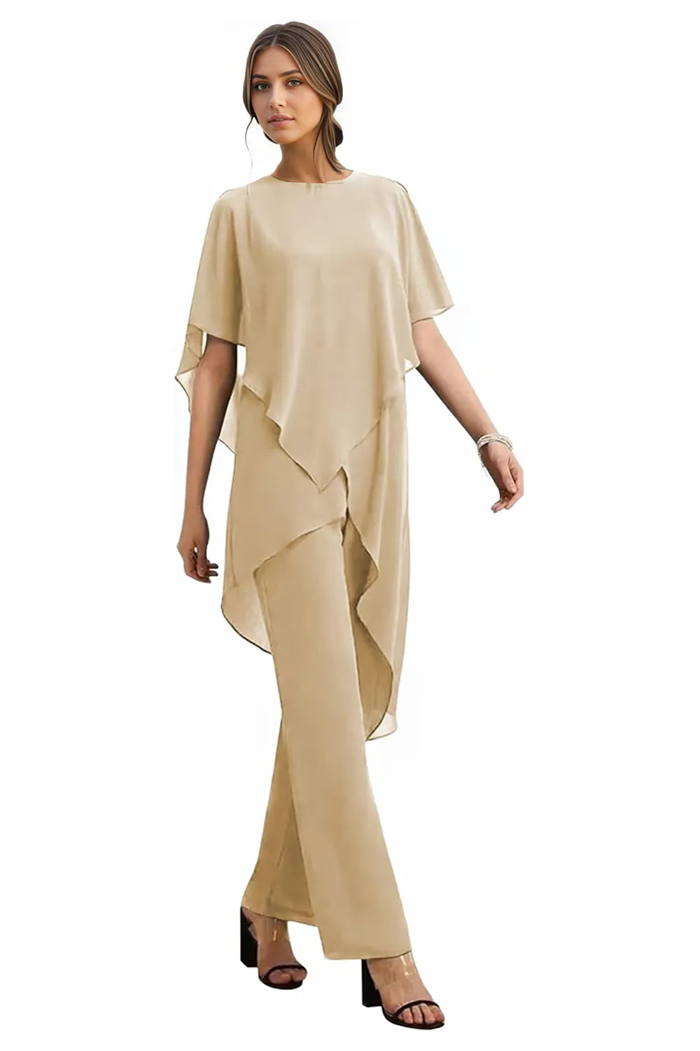 Julianne | Flowing Chiffon Trouser Set
