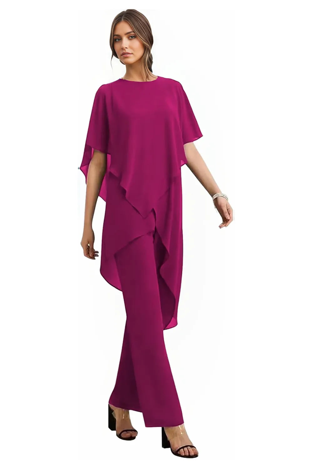 Julianne | Flowing Chiffon Trouser Set