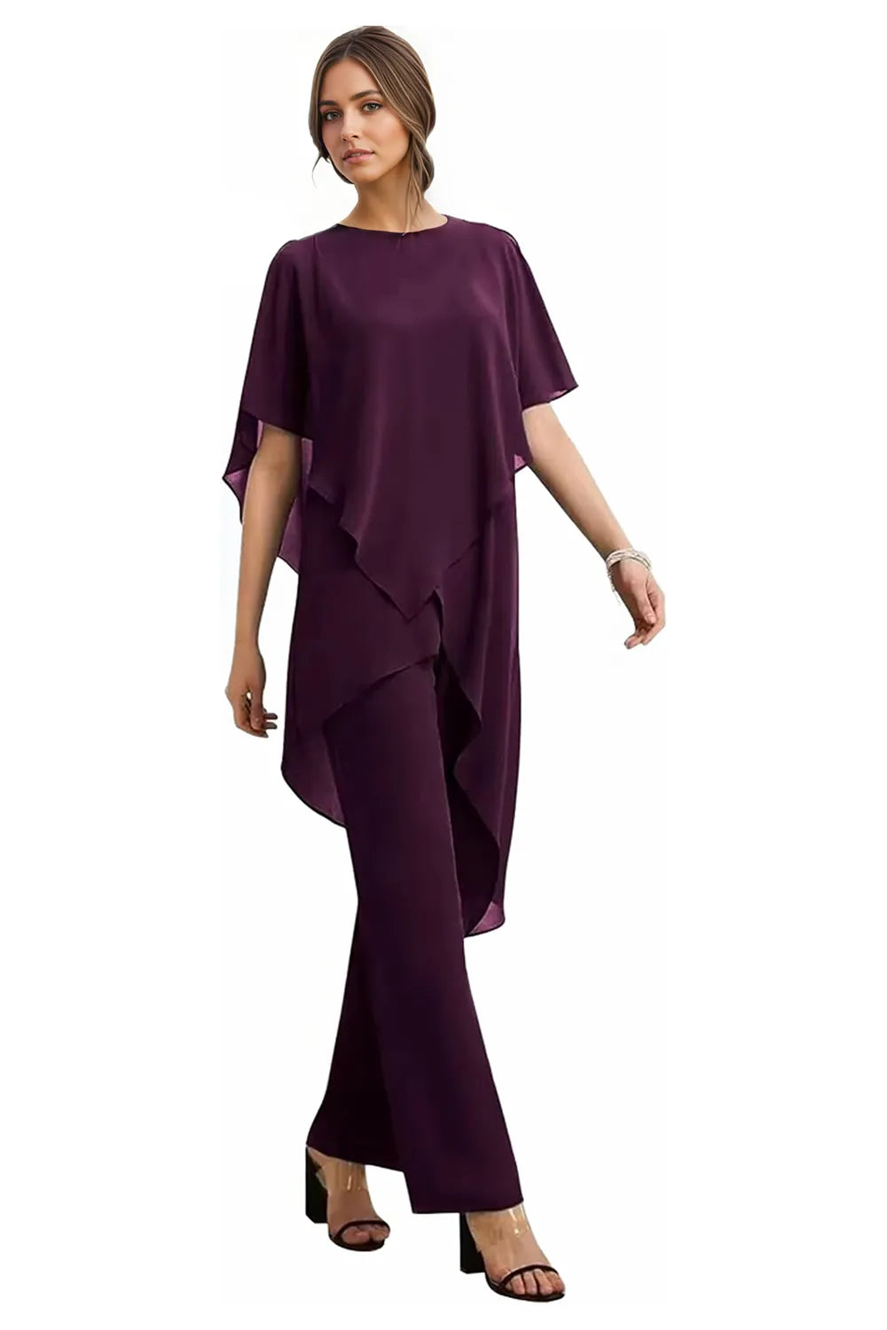 Julianne | Flowing Chiffon Trouser Set