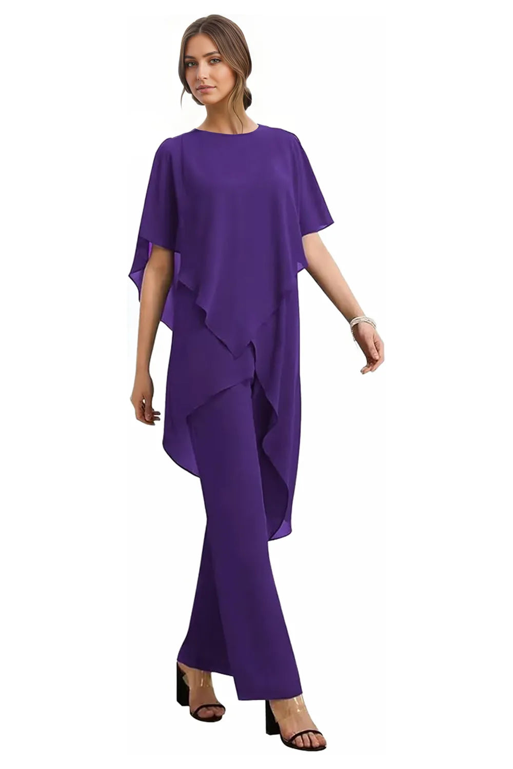 Julianne | Flowing Chiffon Trouser Set