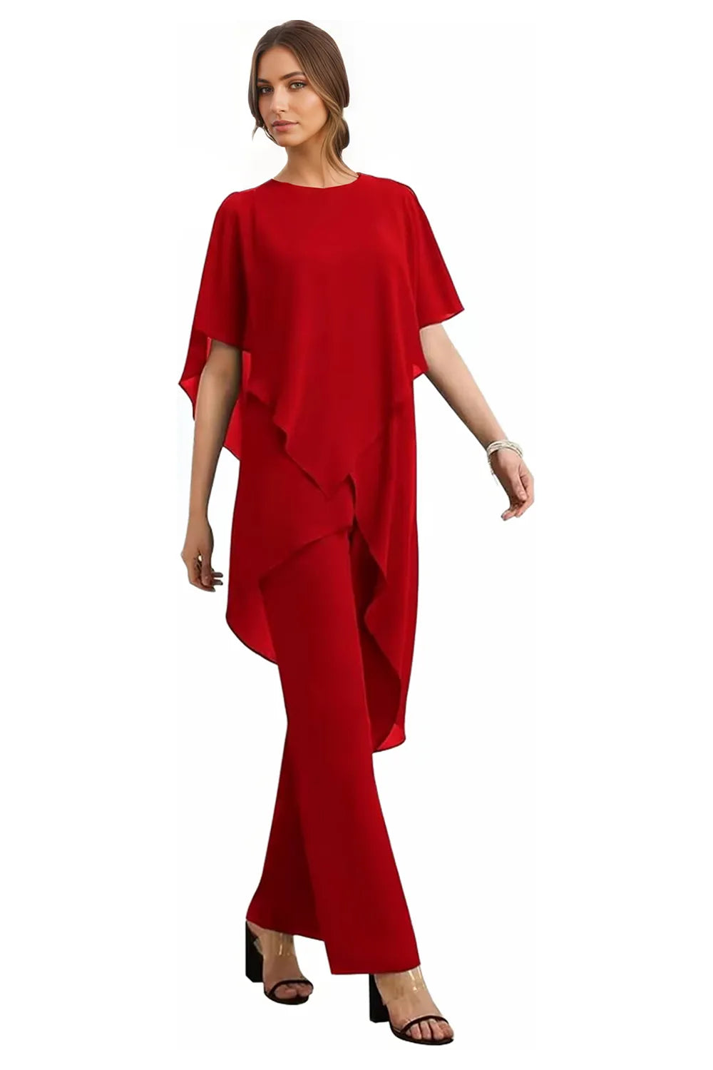 Julianne | Flowing Chiffon Trouser Set