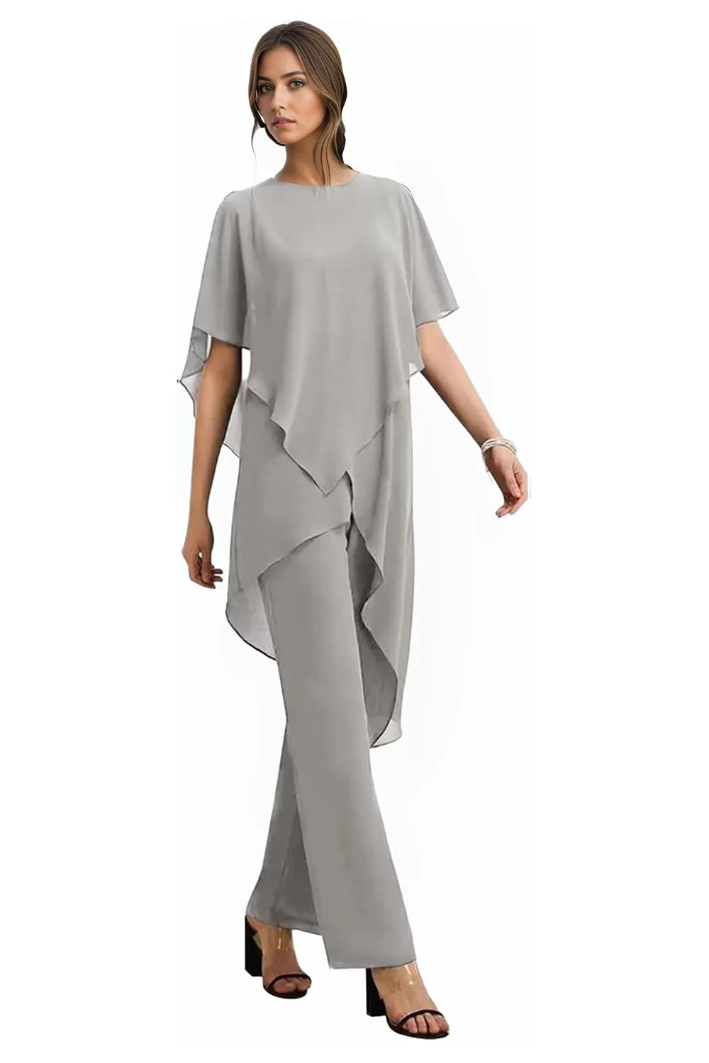Julianne | Flowing Chiffon Trouser Set