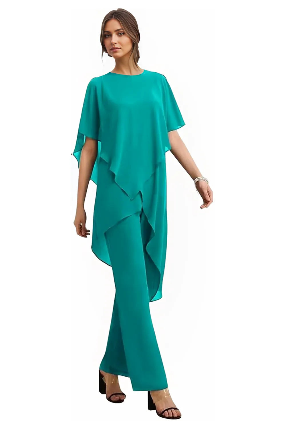 Julianne | Flowing Chiffon Trouser Set