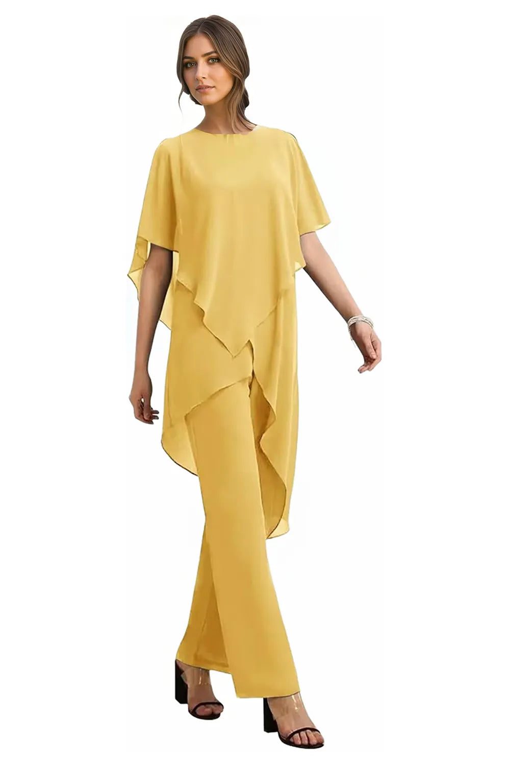 Julianne | Flowing Chiffon Trouser Set