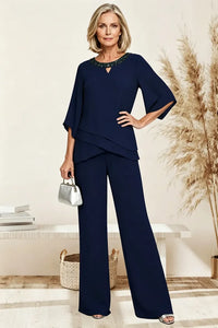 Rosemary | Layered Chiffon Trouser Suit