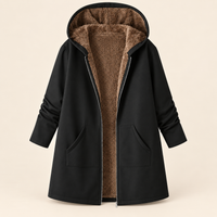MARNIE | LONG HOODED SHERPA-LINED COAT