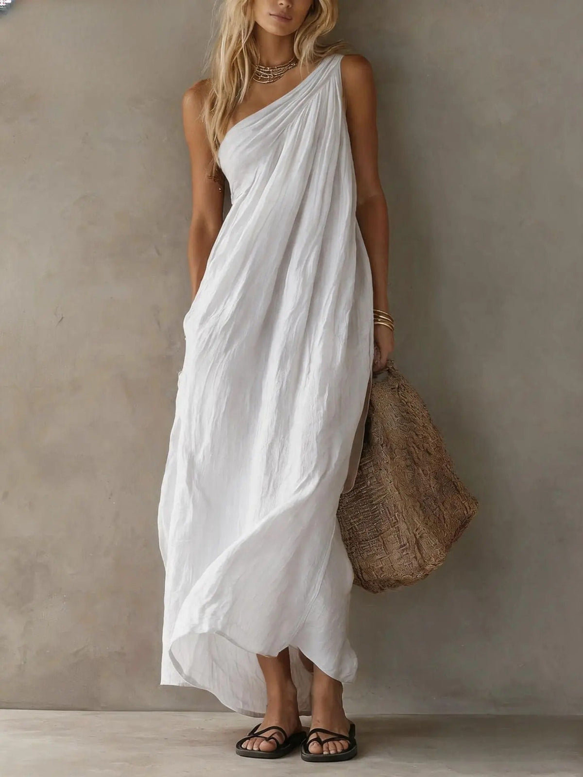 Adriana Asymmetrical Maxi Dress