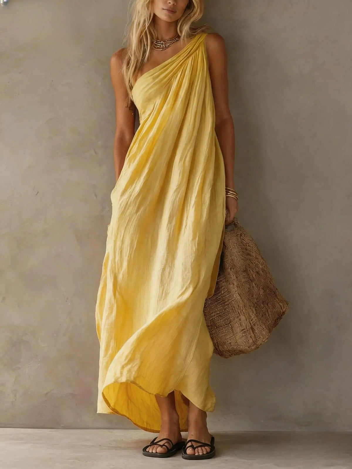 Adriana Asymmetrical Maxi Dress