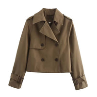 Eugenie | Short Double-Breasted Trench Jacket