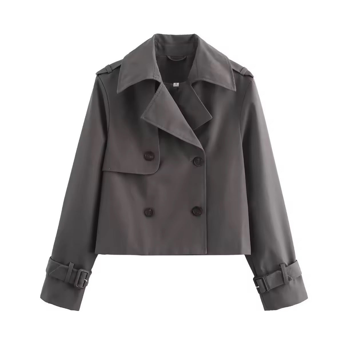 Eugenie | Short Double-Breasted Trench Jacket