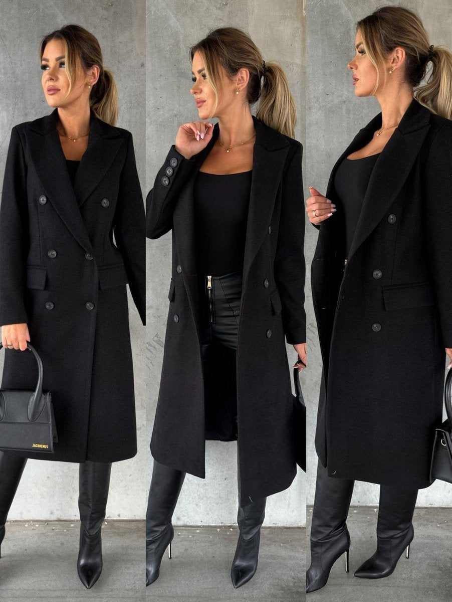 Emmeline | Long Double-Breasted Tailored Coat