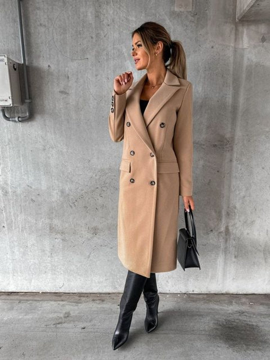Emmeline | Long Double-Breasted Tailored Coat