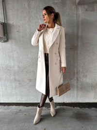 Emmeline | Long Double-Breasted Tailored Coat