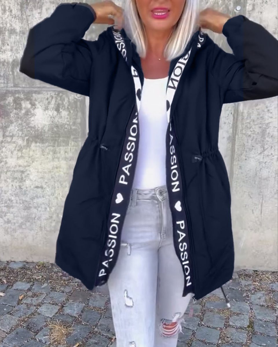 Kitty | Hooded Midi Parka with Drawstring