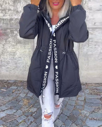Kitty | Hooded Midi Parka with Drawstring