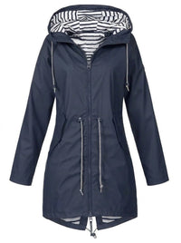 Margaret | Hooded Drawstring Raincoat