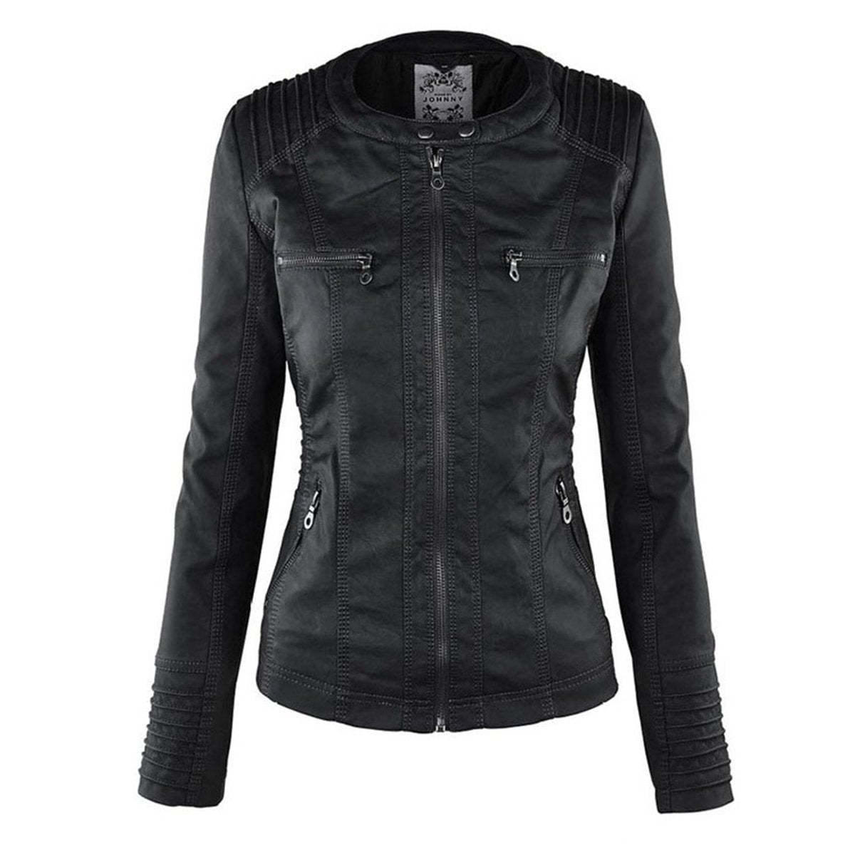Lucinda | Biker Jacket with Removable Hood