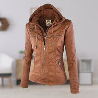 Lucinda | Biker Jacket with Removable Hood