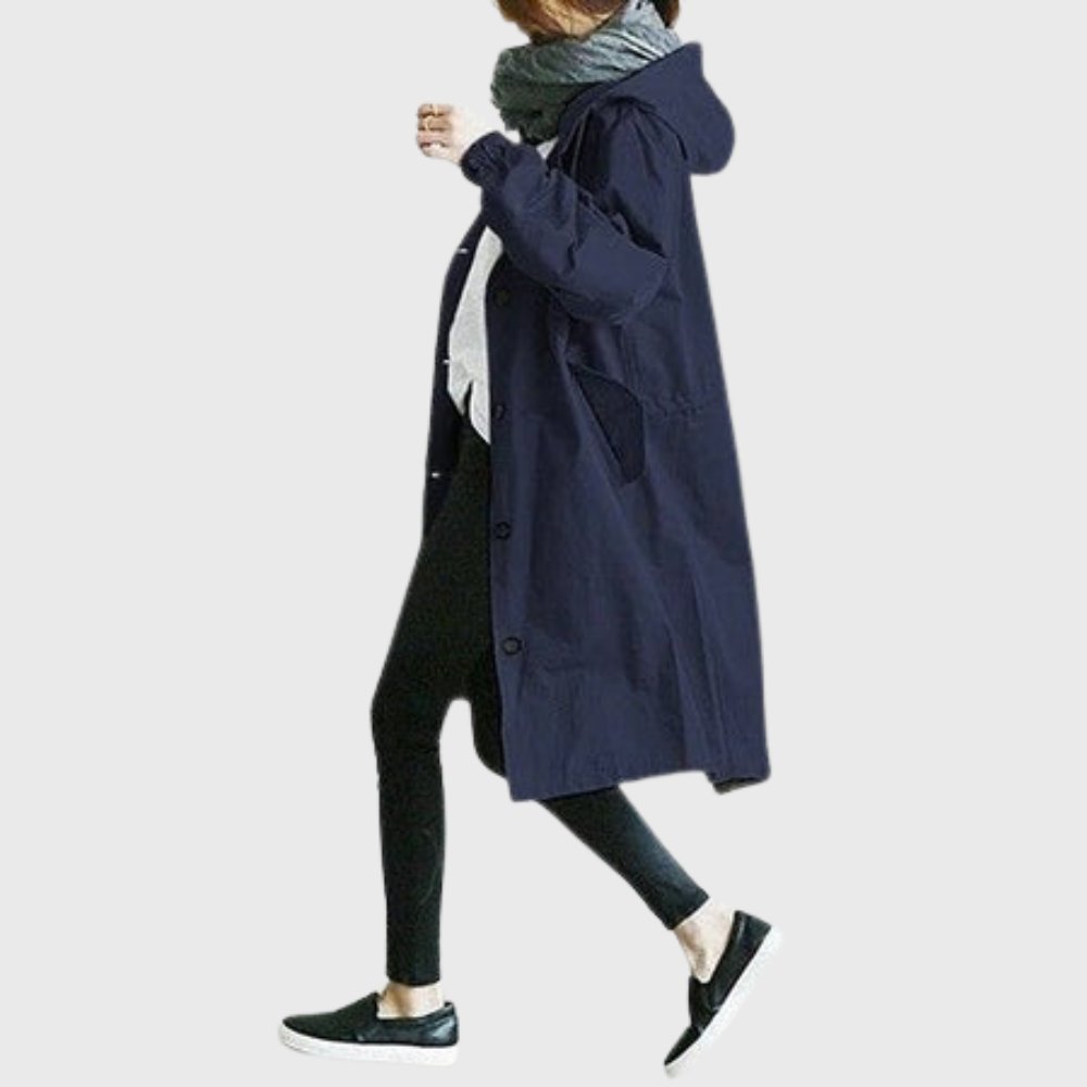 Ruth | Long Hooded Relaxed Trench Coat