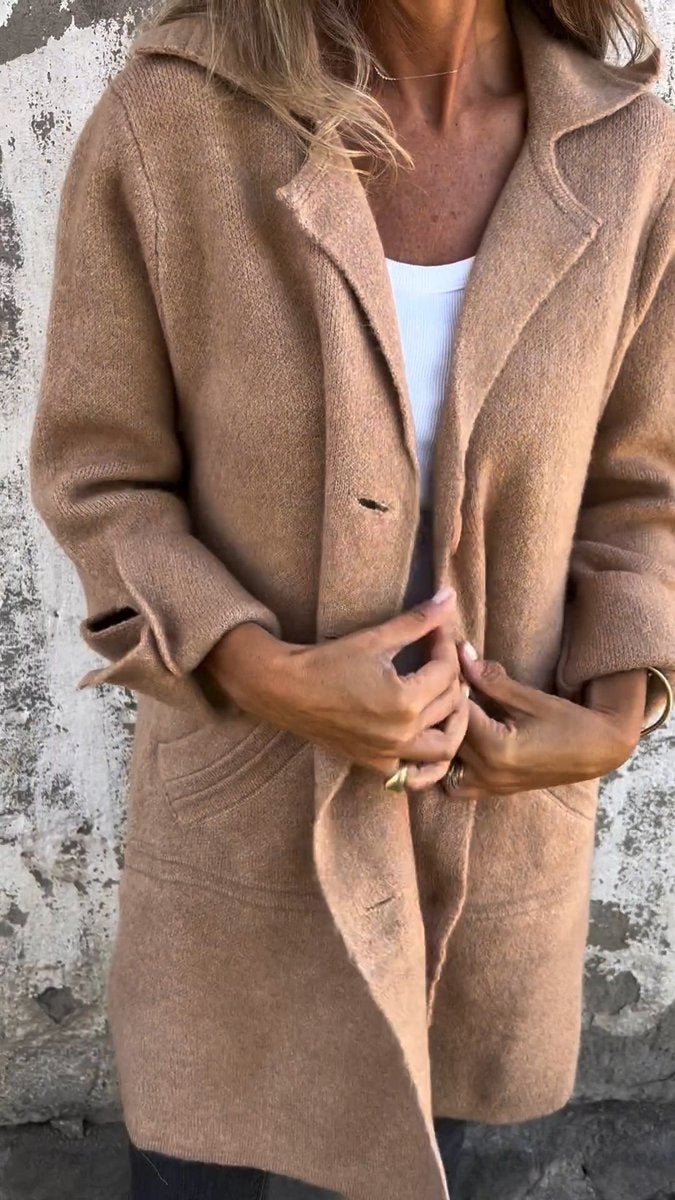 Lucille | Soft Long Coat with Lapels
