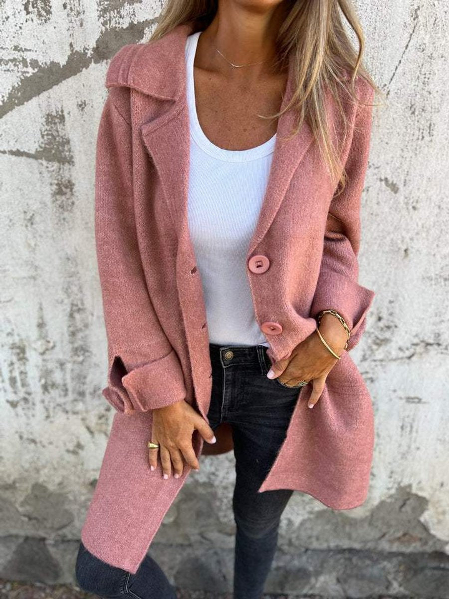 Lucille | Soft Long Coat with Lapels