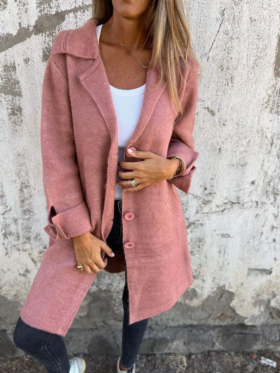 Lucille | Soft Long Coat with Lapels
